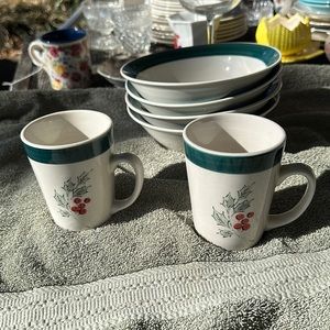 China sets 4 bowls + 3 cups